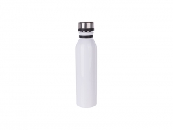 Sublimation 20oz/600ml Stainless Steel Flask w/ Portable Lid (White)