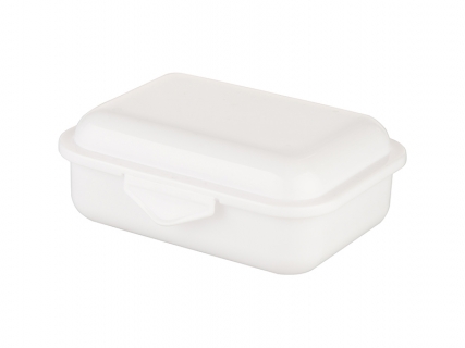 Plastic Lunch Grid Box(White)