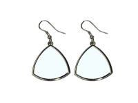Boucles d'oreilles crochets triangles arrondis Sublimation Transfert Thermique