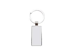 Porta-Chaves Dupla Face com Insert 2.2*5.1cm-Prateado