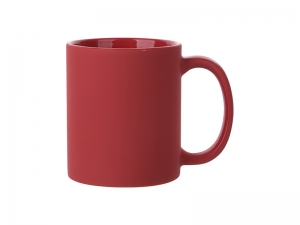 Sublimation 11oz Full Color Mug (Frosted, Red)