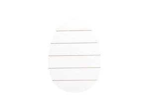 Sublimation Easter Egg Shaped MDF Sign w/ Stripes (27*38*1.5cm)