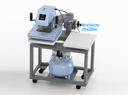 OtterPro Air Press Swing Dual Station Heat Press(40*50cm, Light Blue)