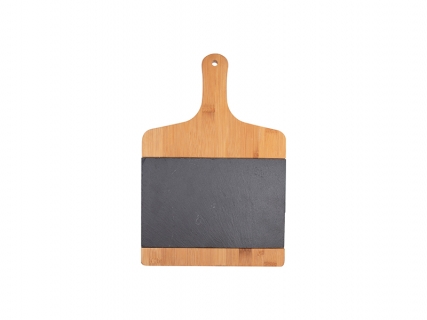 Tábua de Cortar de Lousa e Bambu (Retangular, 24.2*35cm)
