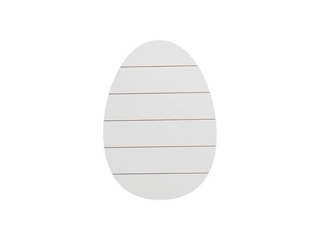 Cartel en forma de huevo de Pascua de MDF con rayas (27*38*1.5cm)