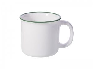 Sublimation 10oz/300ml Ceramic Enamel Mug (Green)