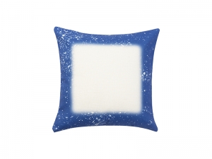 Sublimation Blanks Blue Bleached Starry Linen Pillow Cover
