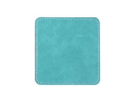 Sublimation PU Leather Square Mug Coaster (Green, 10*10cm)