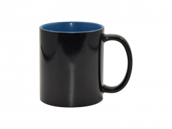 Sublimation 11oz Black Color Changing mug (Inner Blue)