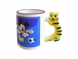 Mug 330 ml anse chat Sublimation Transfert Thermique