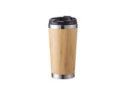 Garrafa Térmica Bambu 17oz/500ml com tampa Preta