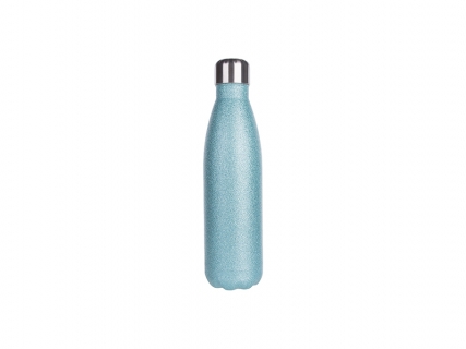 Botella Brillo Acero Inoxidable Forma Cola 17oz/500ml(Azul Celeste)