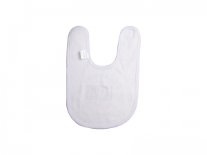 Sublimation Fleece Baby Bib (White, 23*33cm)