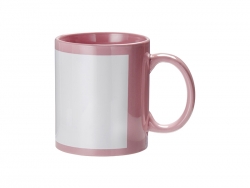 Caneca Cor Total com Caixa Rectangular Branca 11oz(Rosa)