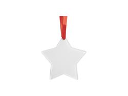 Pendente em acrílico para sublimação (Estrela, 7,6 x 7,6 x 0,2 cm)