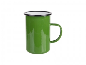 Sublimation 15oz/450ml Enamel Mug (Green) MOQ:2000pcs
