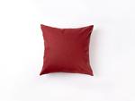 Engraving Leather Pillow Cover(Red W/ Black, 40*40cm)