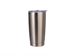 20oz Engraved Blank Stainless Steel Tumbler (Silver)