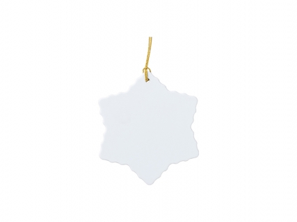 Sublimation Blanks Plastic Snowflake Ornament(6.5*7.4cm)