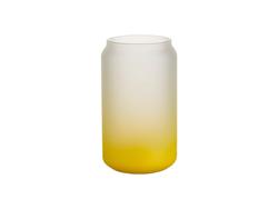 Sublimation 13oz/400ml Glass Mugs Gradient Yellow