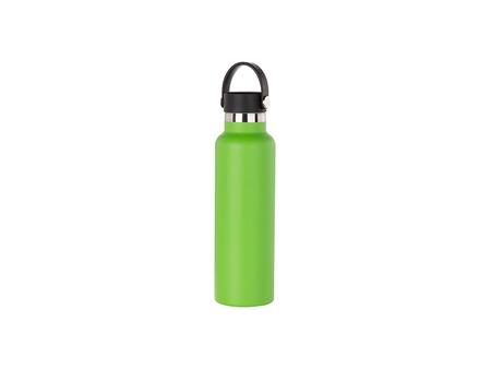 600ml/20oz Powder Coated Stainless Steel Bottle (Green)