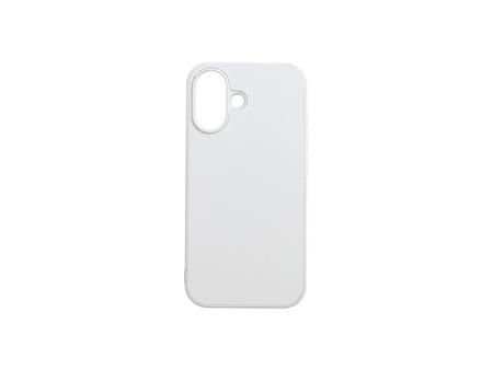 iPhone 16 Cover con insert (Rubber, blanco)