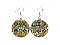 Sublimation Round Shell Earring (φ30mm)