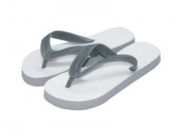 Tongs enfant taille L gris Sublimation Transfert Thermique