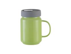 Mason Jar de Cristal 20oz/600ml con tapa de silicona (Verde)