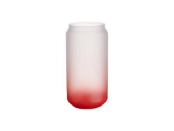 Sublimation 18oz/550ml Glass Mugs Gradient Red
