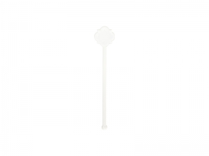 Sublimation Blanks Acrylic Drink Stirrers (3*15*0.4cm,Flower Shape)