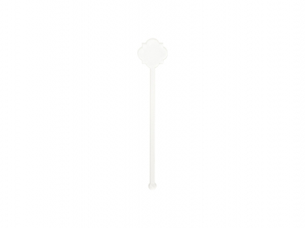 Sublimation Blanks Acrylic Drink Stirrers (3*15*0.4cm,Flower Shape)