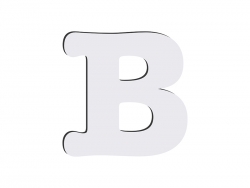 Letras HB sublimação -B (10*10cm)